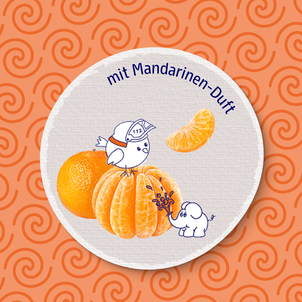 Kinder-Schaumbad mit Mandarinenduft