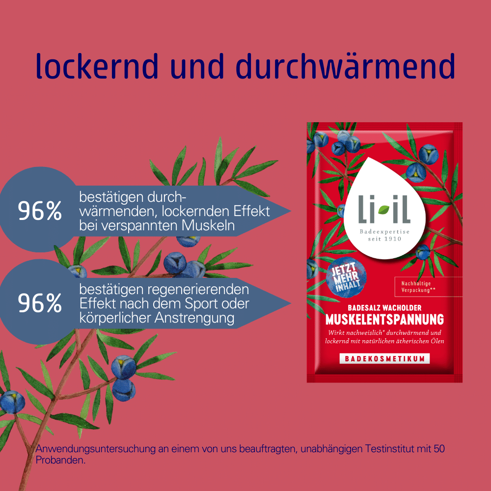 nachweislich lockerndes Muskelentspannunsbad