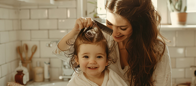 Children: Wash hair without tears