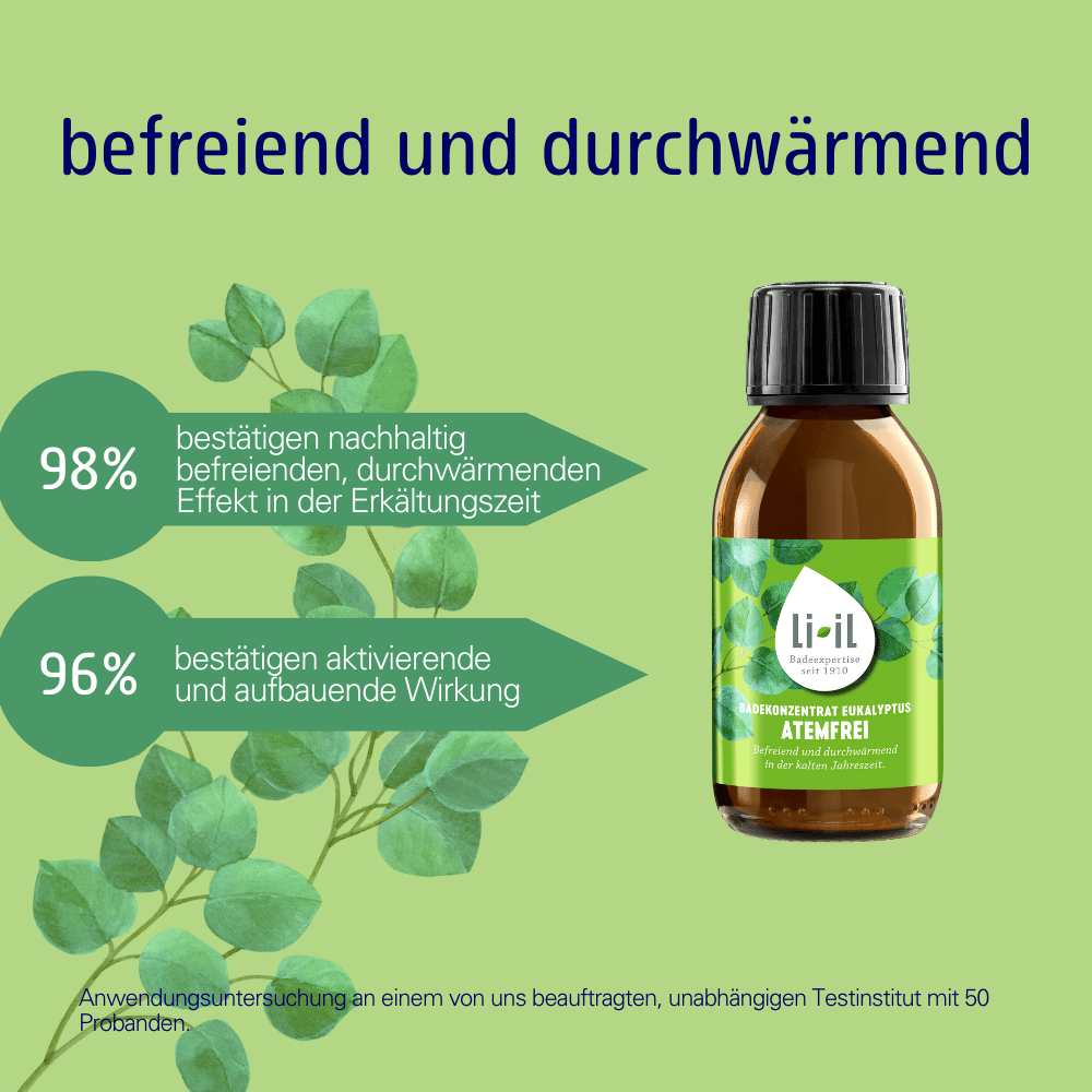 befreiendes Badeöl mit Eukalyptus