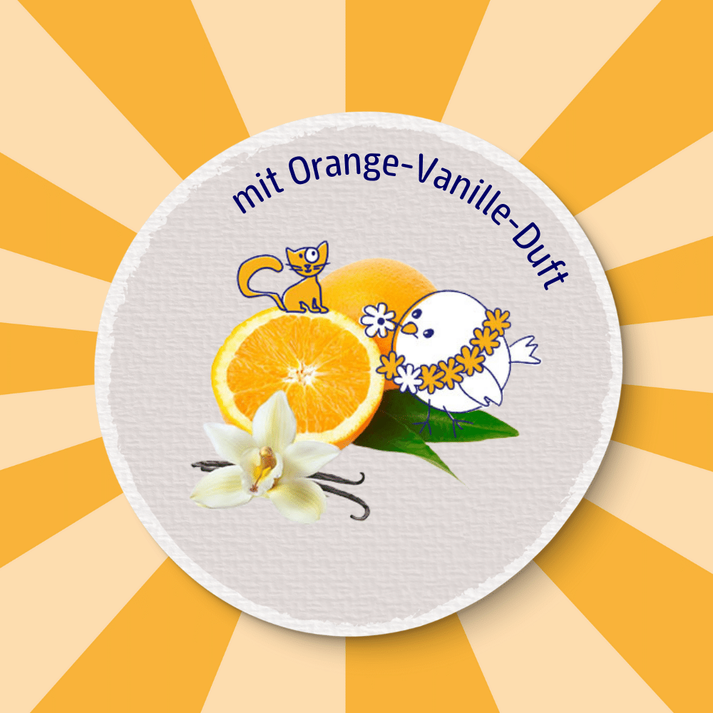 Duschgel für Kinder mit Orange-Vanille-Duft