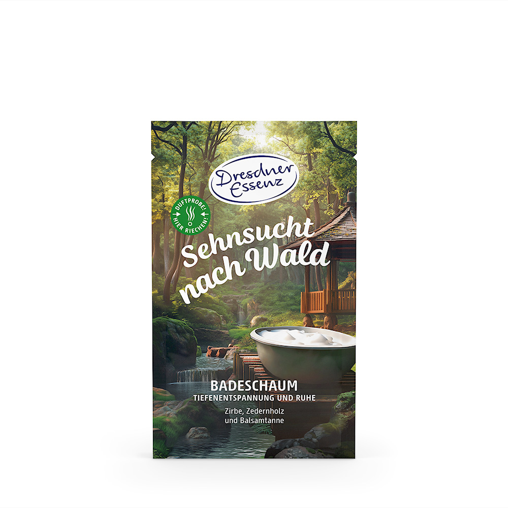 Badeschaum Sehnsucht nach Wald