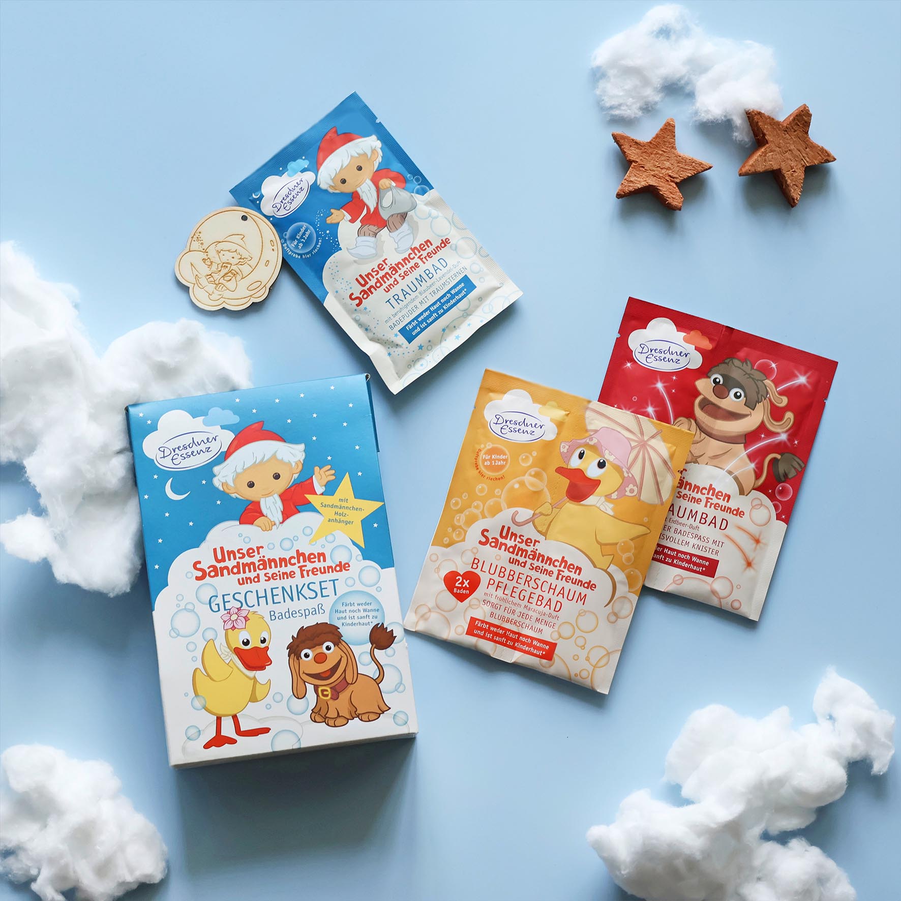 Geschenkset mit Badezusätzen für Kinder Unser Sandmännchen